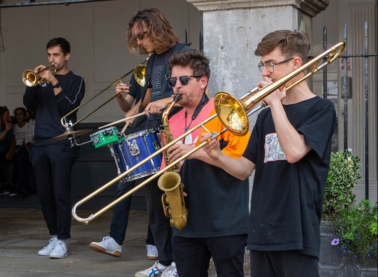 FAT BRASS STREET MUSIC BUTTERMARKET - 29 AUGUST